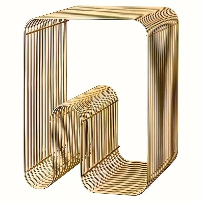 Side Stack — Scandinavian Metal Side Table + Magazine Rack