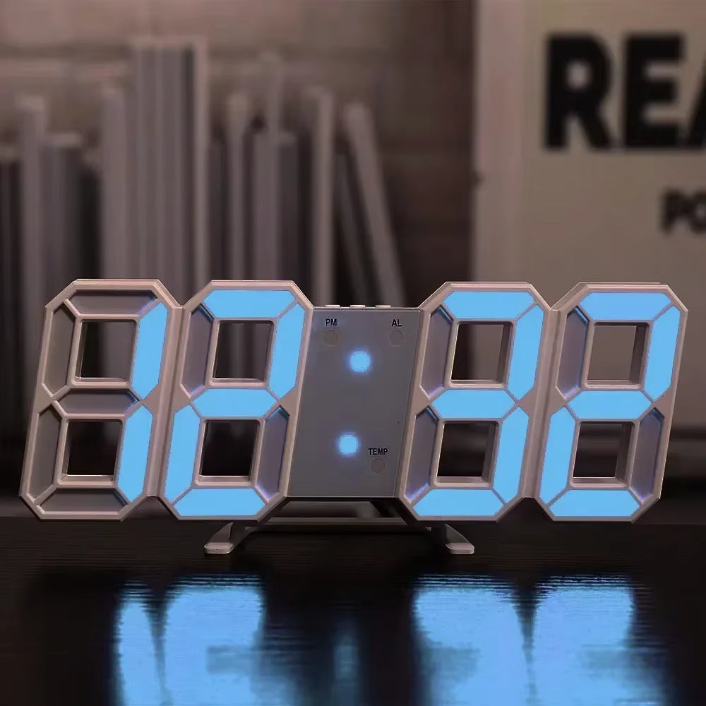 After Hours — LED Digital Wall Clock with Night Mode