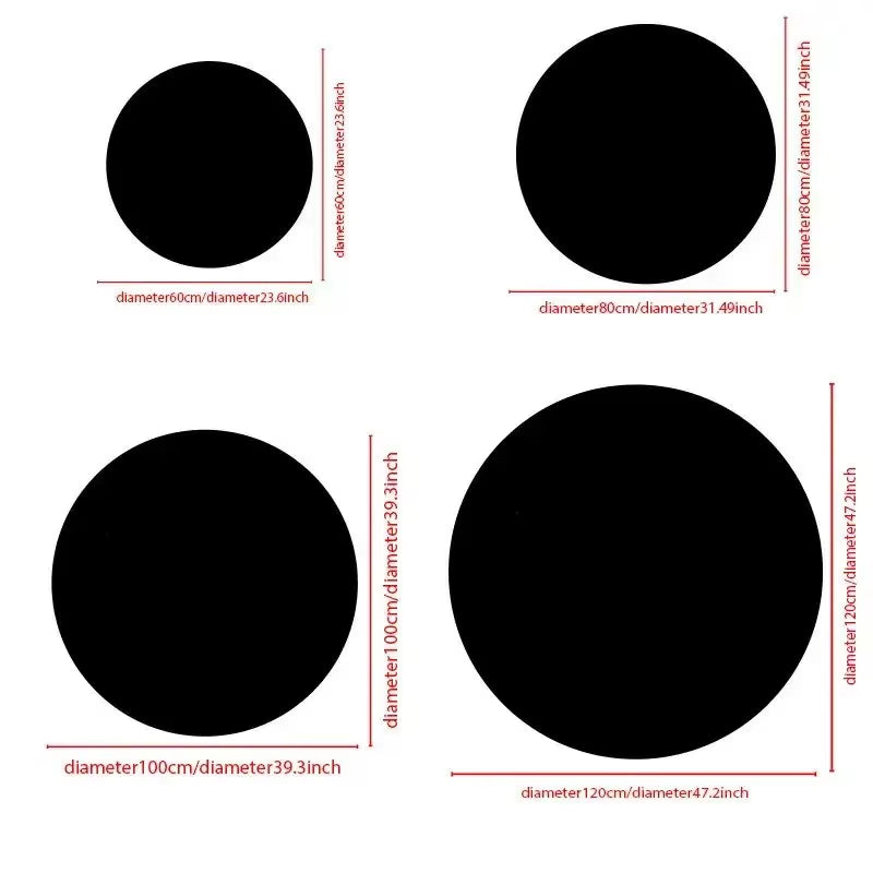 Lucky Break — 8-Ball Plush Round Rug