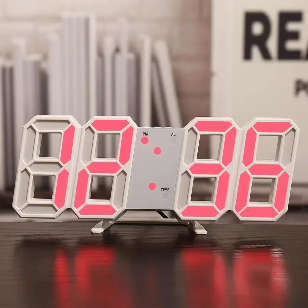 After Hours — LED Digital Wall Clock with Night Mode