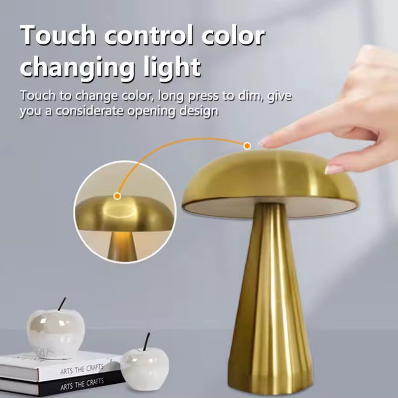 Afterlight — Touch-Activated Mushroom Table Lamp