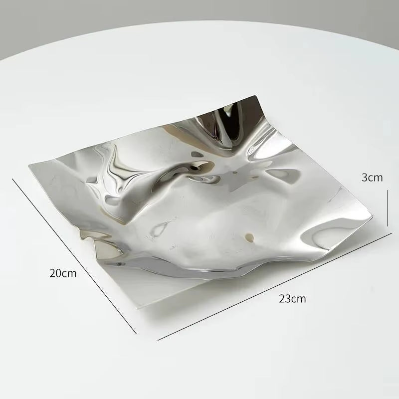 Soft Curve — Irregular Stainless Steel Jewelry & Catchall Tray