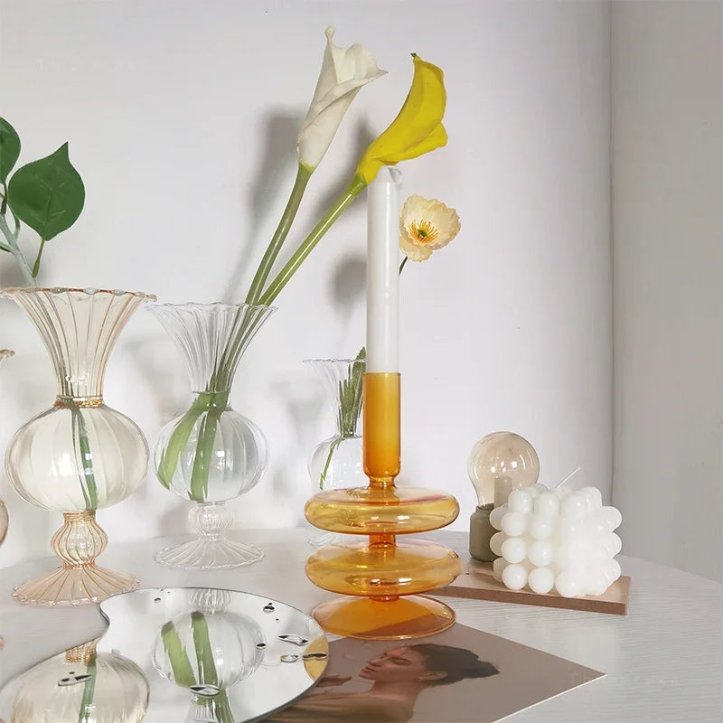 Clear Bloom — Glass Tabletop Flower Vase