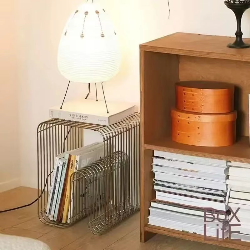 Side Stack — Scandinavian Metal Side Table + Magazine Rack