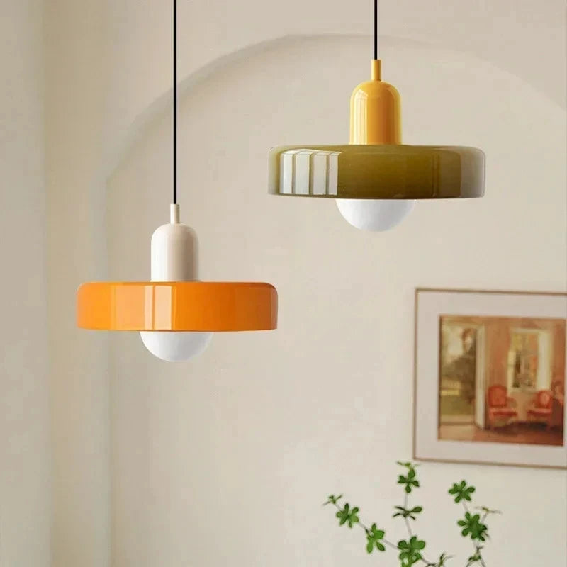 Bauhaus Halo — Nordic Glass Pendant Light