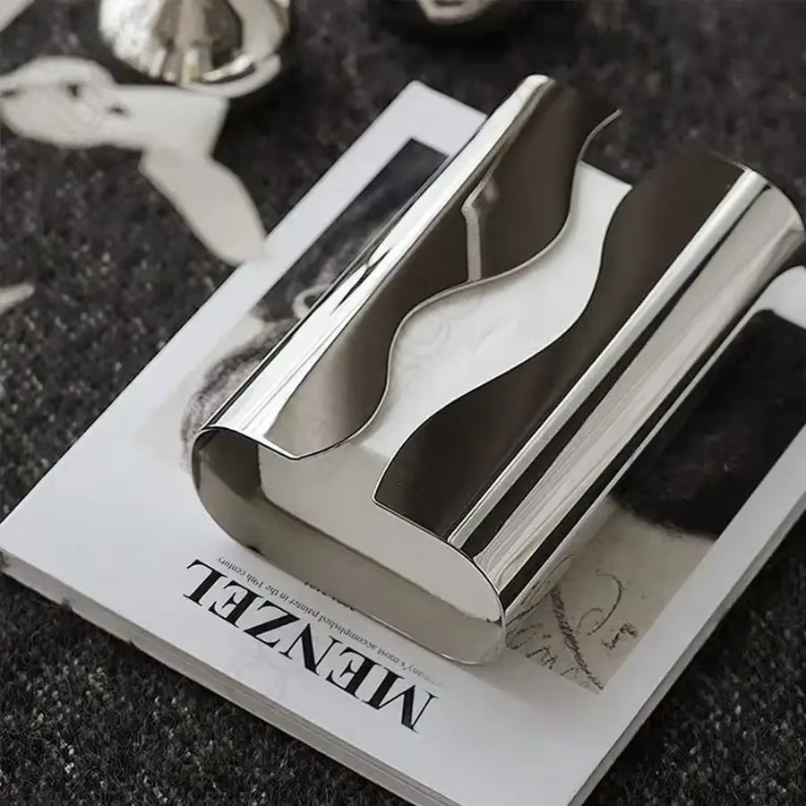 Mirror Fold — Stainless Steel Tissue Case