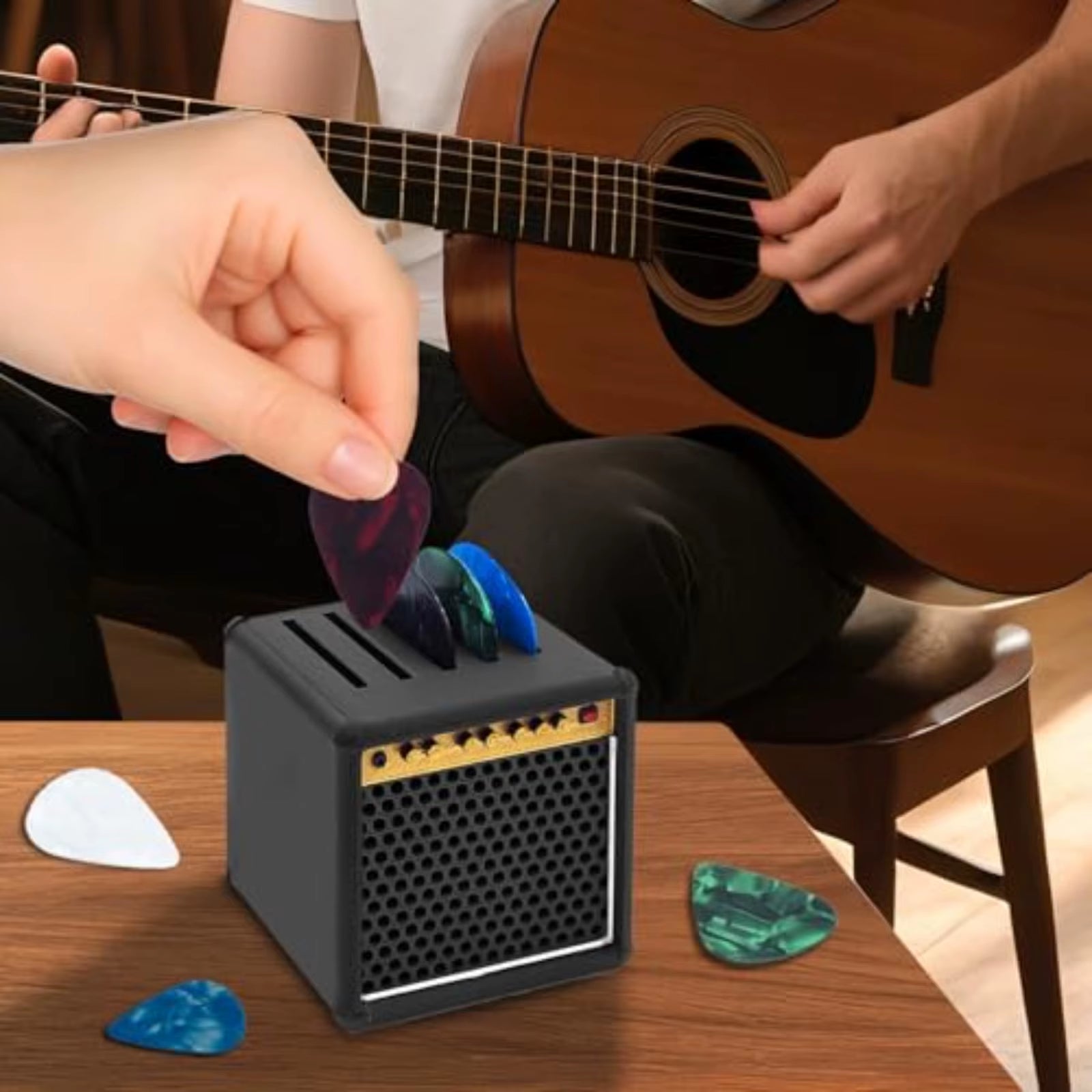 Pick Pocket — Vintage Speaker or Guitar Pick Holder Clip