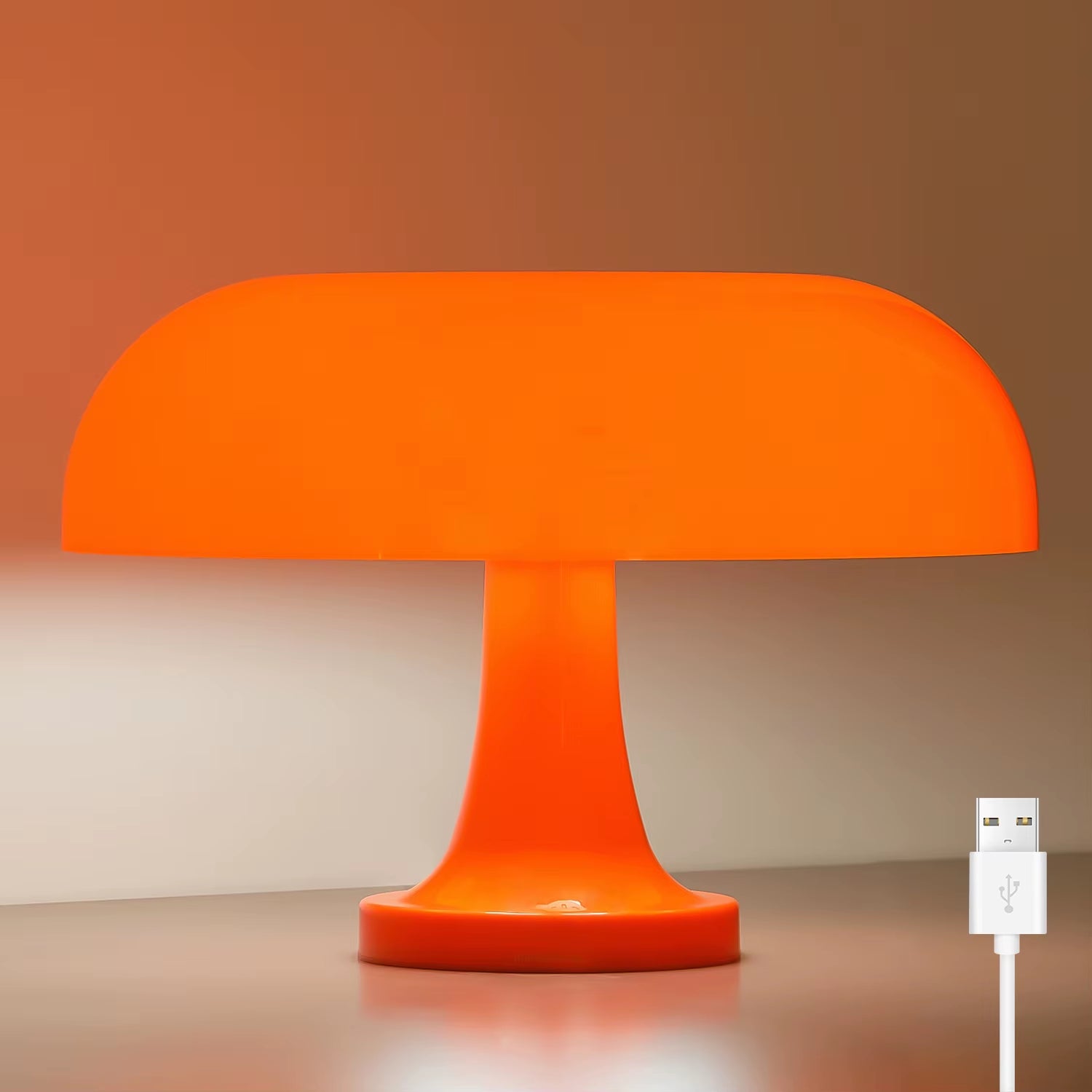 Bauhaus Bloom — Mushroom Table Lamp (3-Color Dimming)