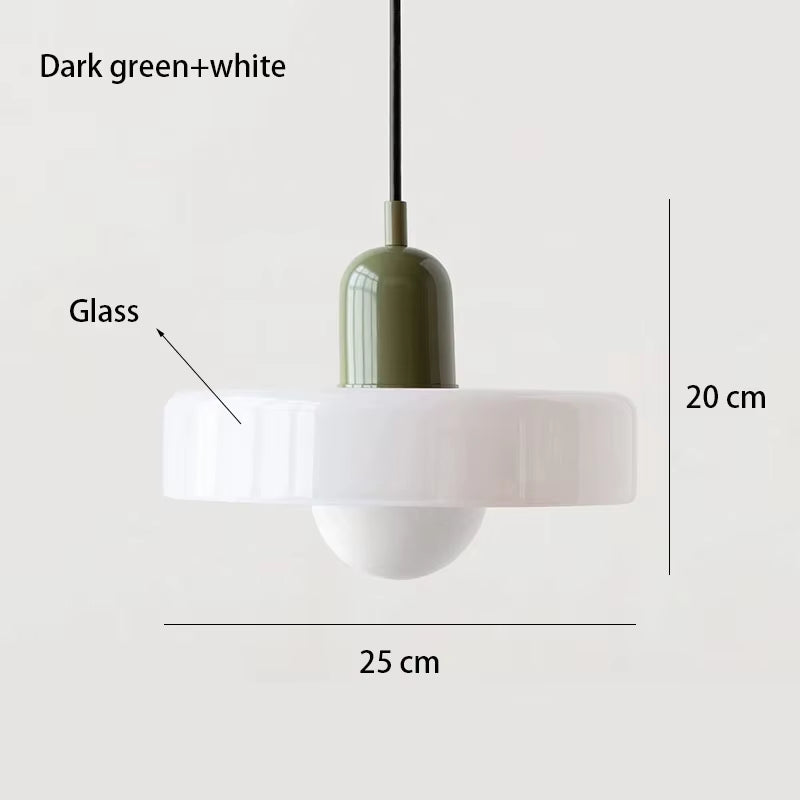 Bauhaus Halo — Nordic Glass Pendant Light