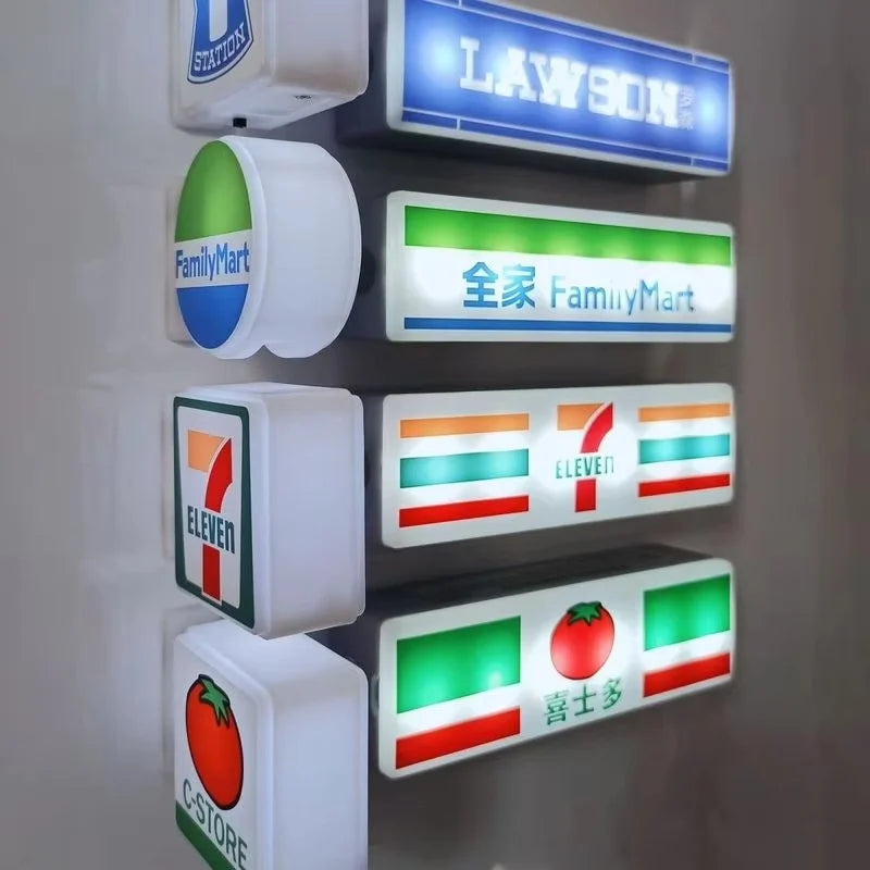 Corner Store Glow — Mini Convenience Store Fridge Magnet Night Light