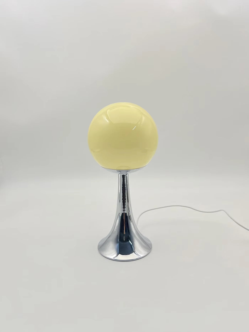Glow Orb — Glass Round Table Lamp