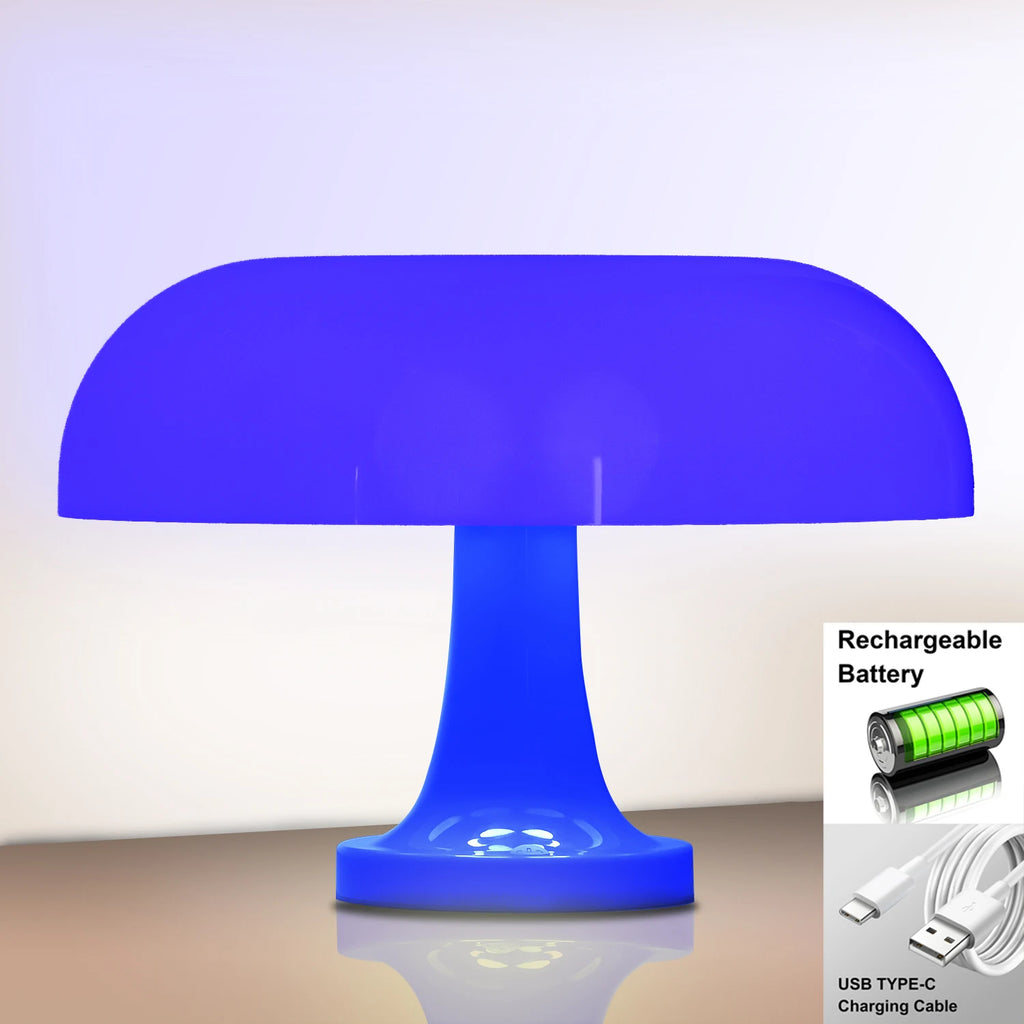 Bauhaus Bloom — Mushroom Table Lamp (3-Color Dimming)