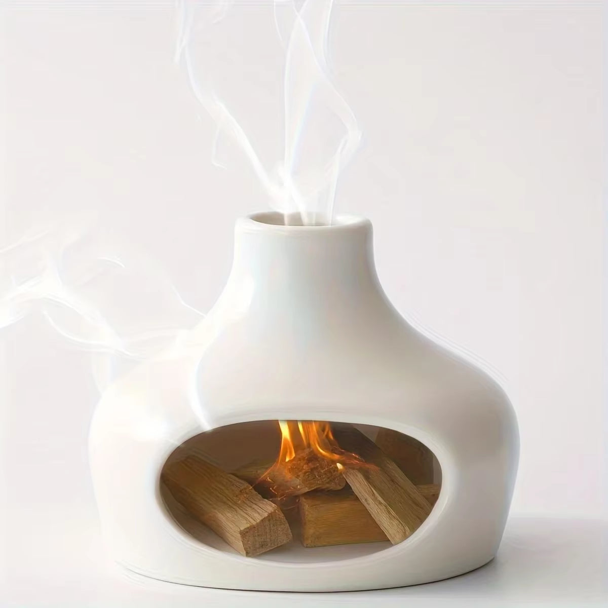 Quiet Chimney — Ceramic Palo Santo & Sage Burner