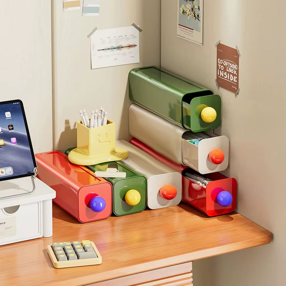 Clear Stack — Wall-Mounted Desk Storage Box