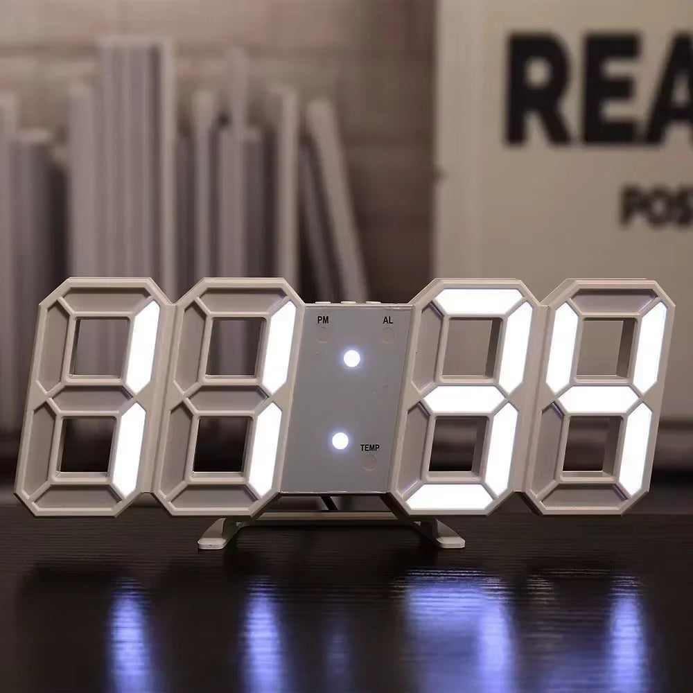 After Hours — LED Digital Wall Clock with Night Mode
