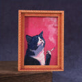 Fridge Friend — Black & White Cat Magnet