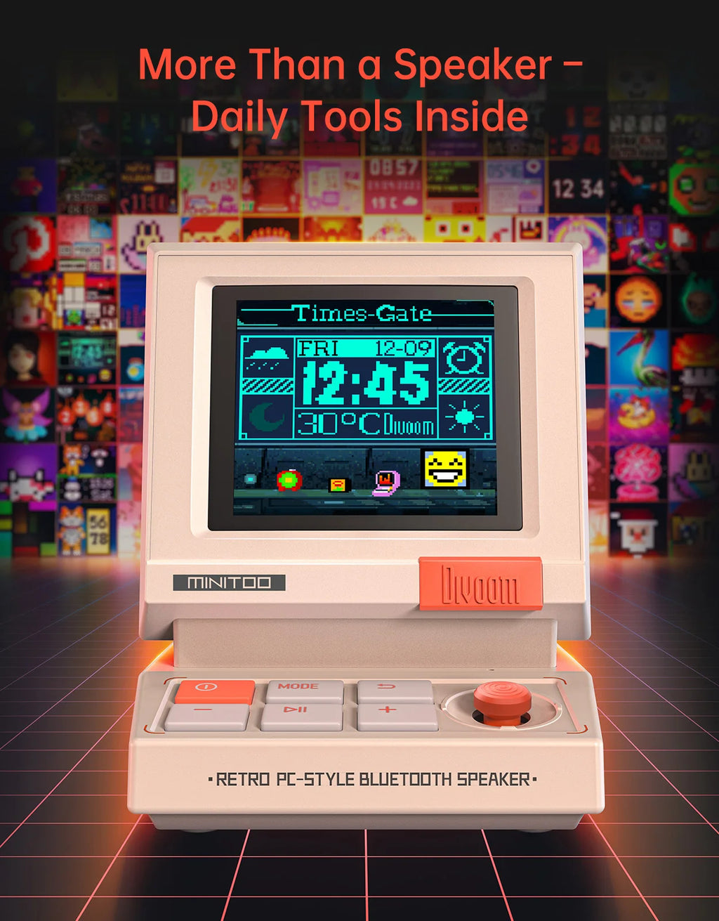 Pixel Desk — Retro Bluetooth Speaker