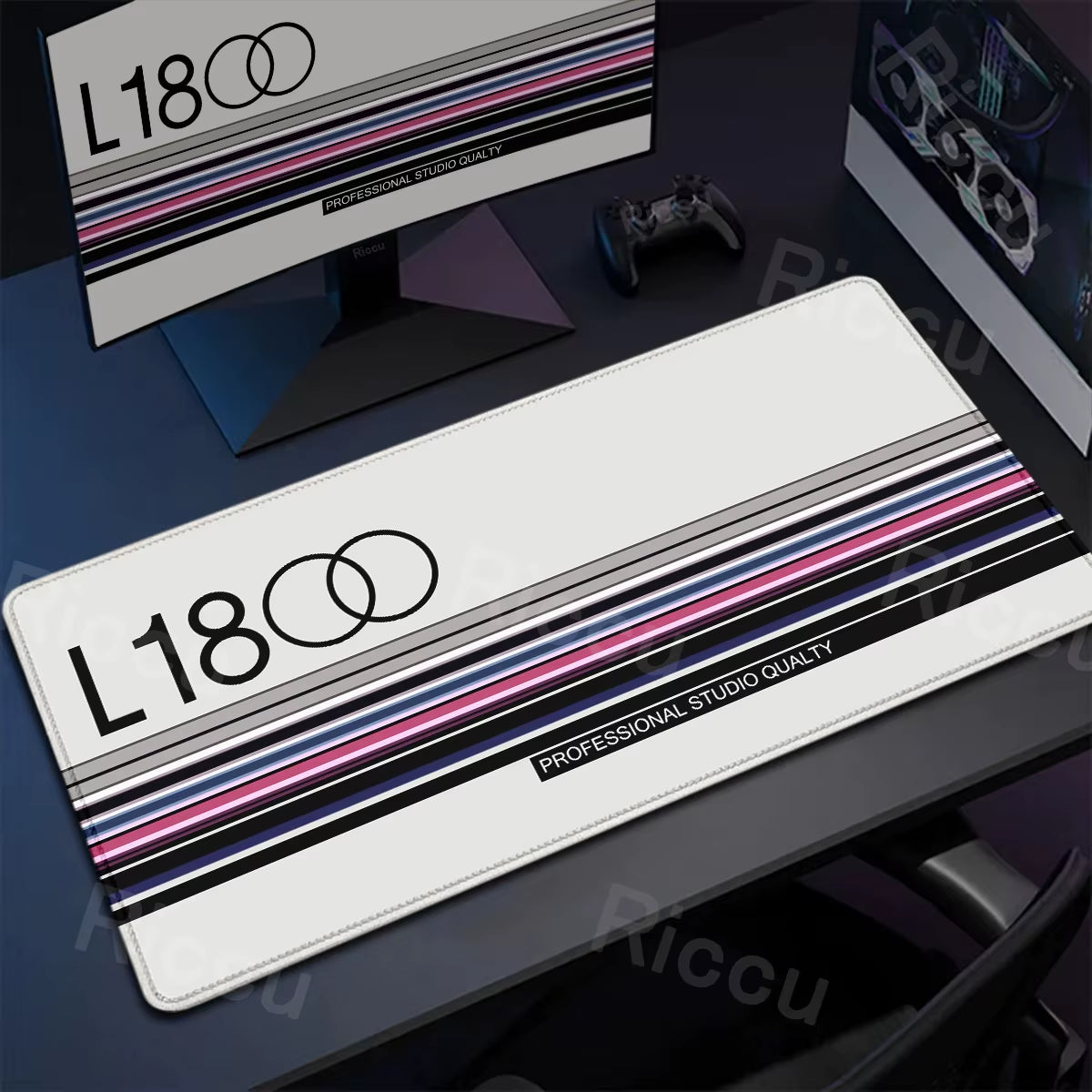 Rewind Deskmat — Retro VHS-Style XXL Mouse Pad