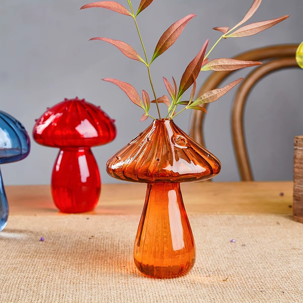 Mosscap — Color Glass Mushroom Vase