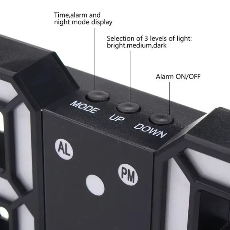 After Hours — LED Digital Wall Clock with Night Mode