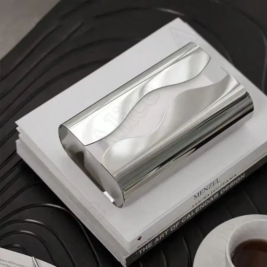 Mirror Fold — Stainless Steel Tissue Case