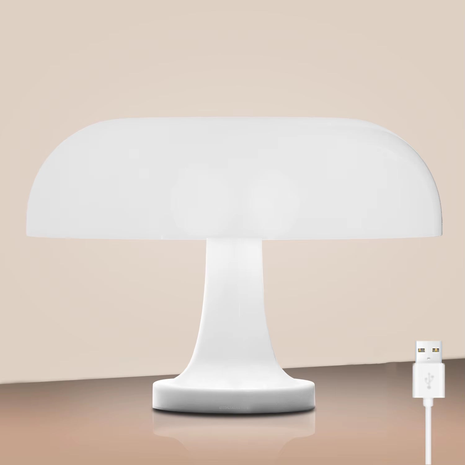 Bauhaus Bloom — Mushroom Table Lamp (3-Color Dimming)