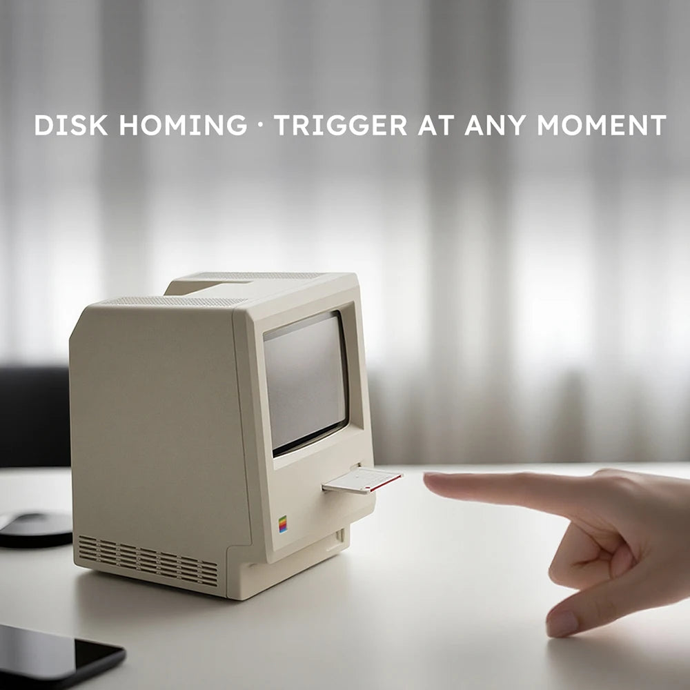 Retro Maclock Macintosh Alarm Clock a Classic Desktop Ornament with a Digital Clock Design