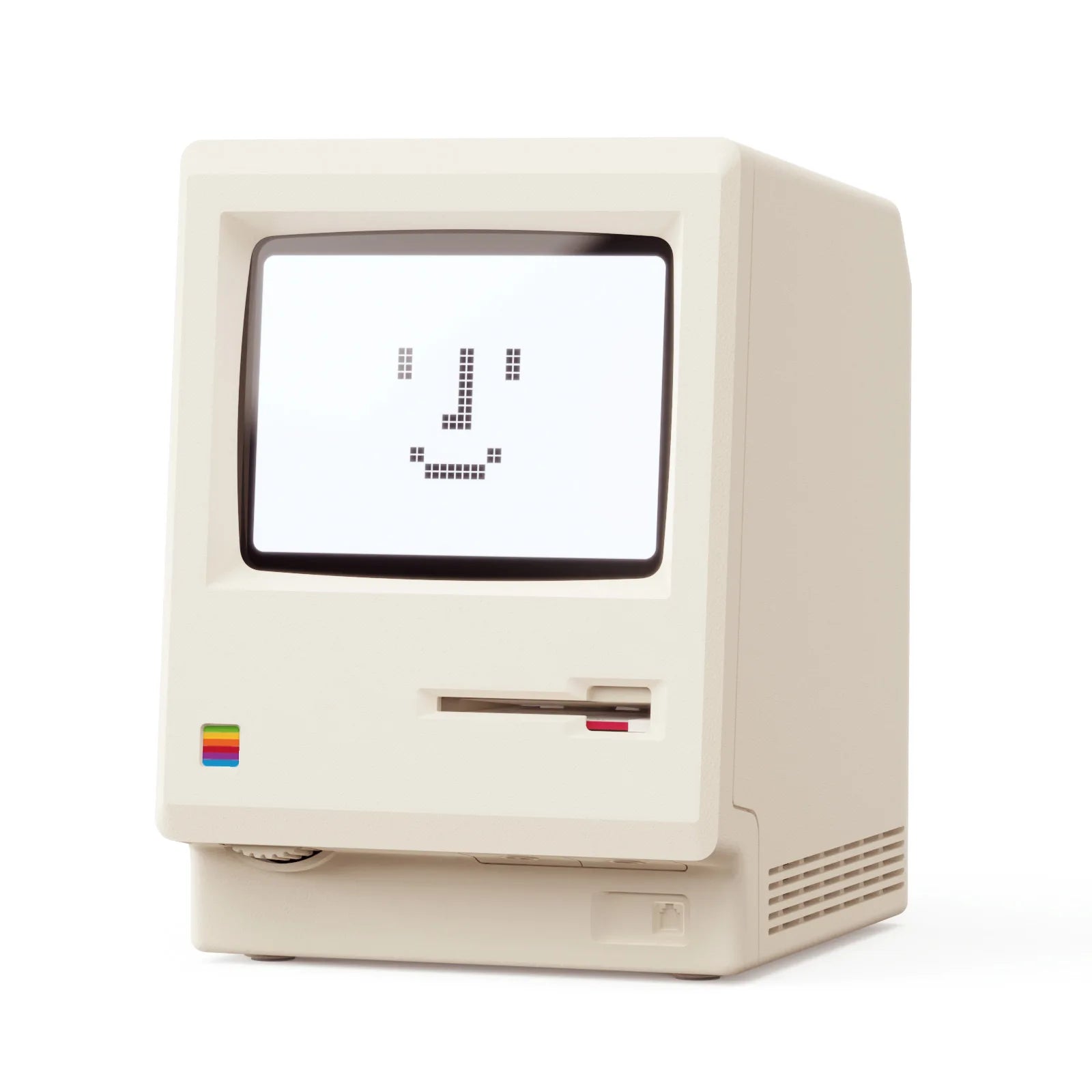 Retro Maclock Macintosh Alarm Clock a Classic Desktop Ornament with a Digital Clock Design