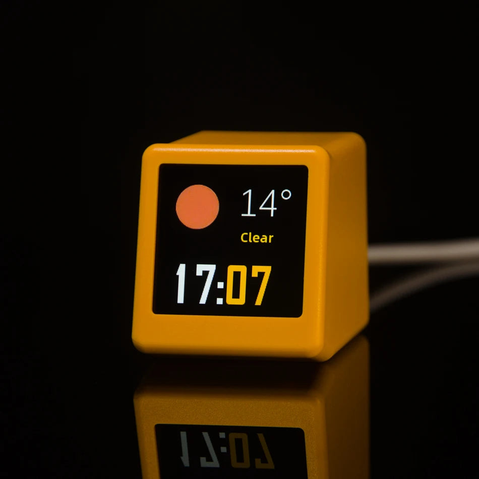 Forecast Frame — Mini Desktop Weather Clock + GIF Display