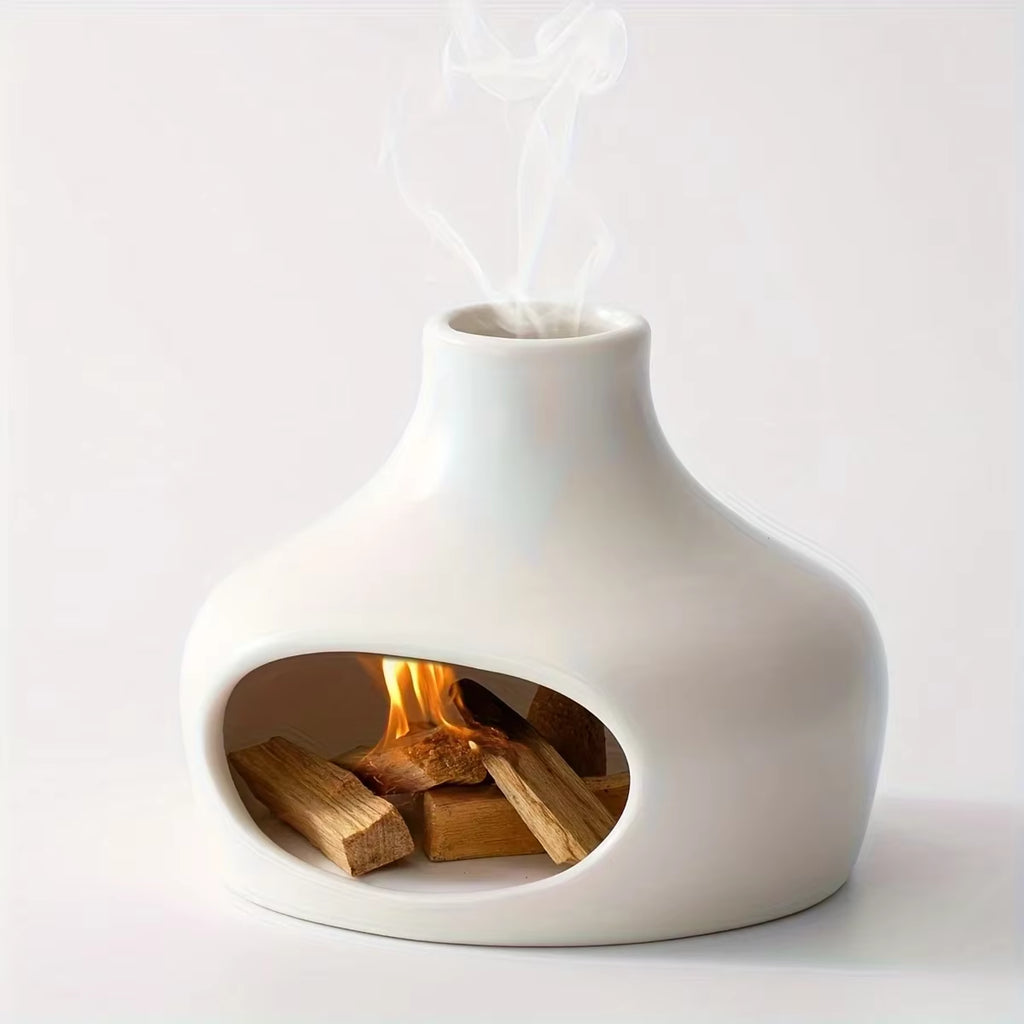 Quiet Chimney — Ceramic Palo Santo & Sage Burner