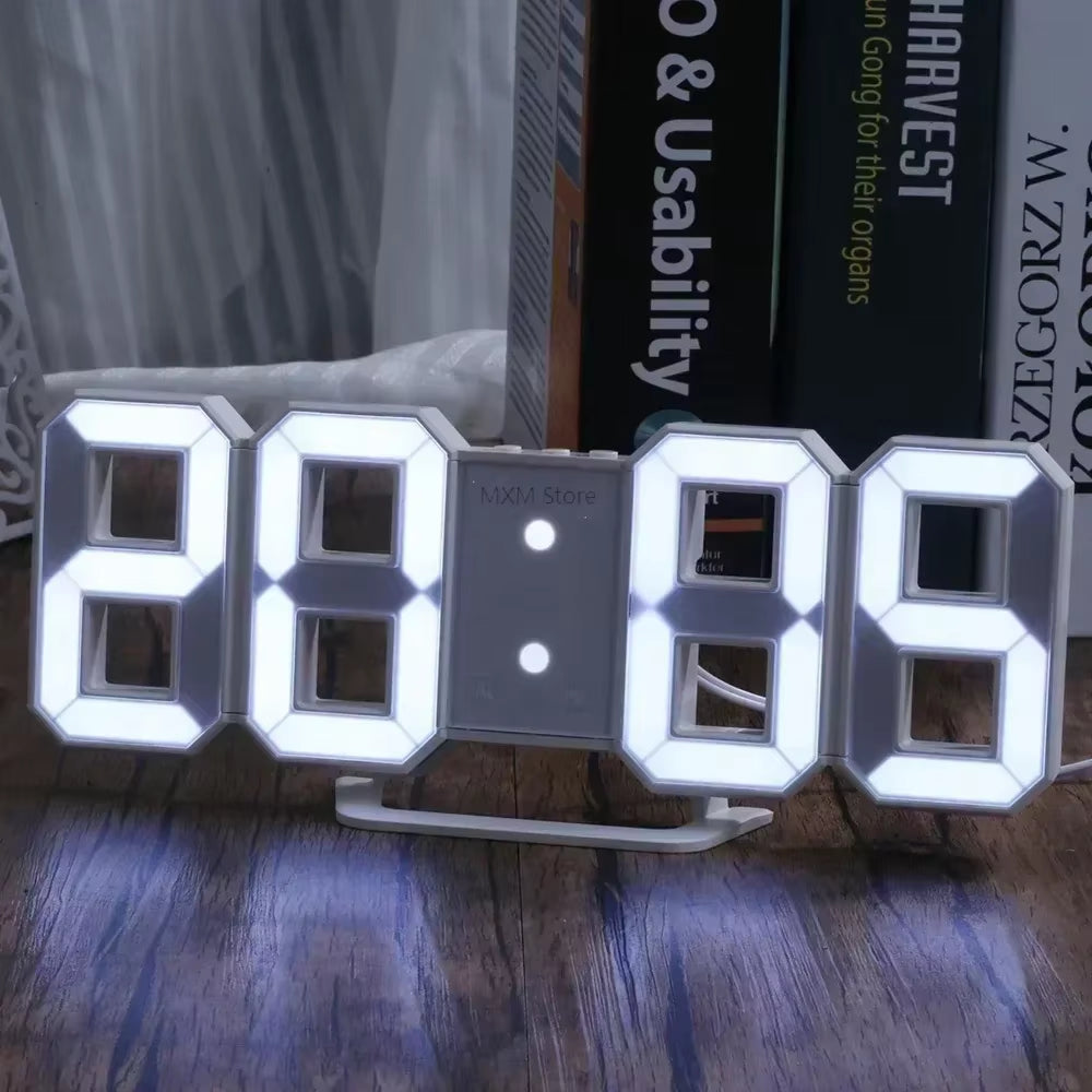 After Hours — LED Digital Wall Clock with Night Mode
