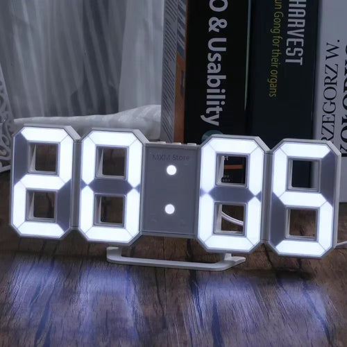 After Hours — LED Digital Wall Clock with Night Mode
