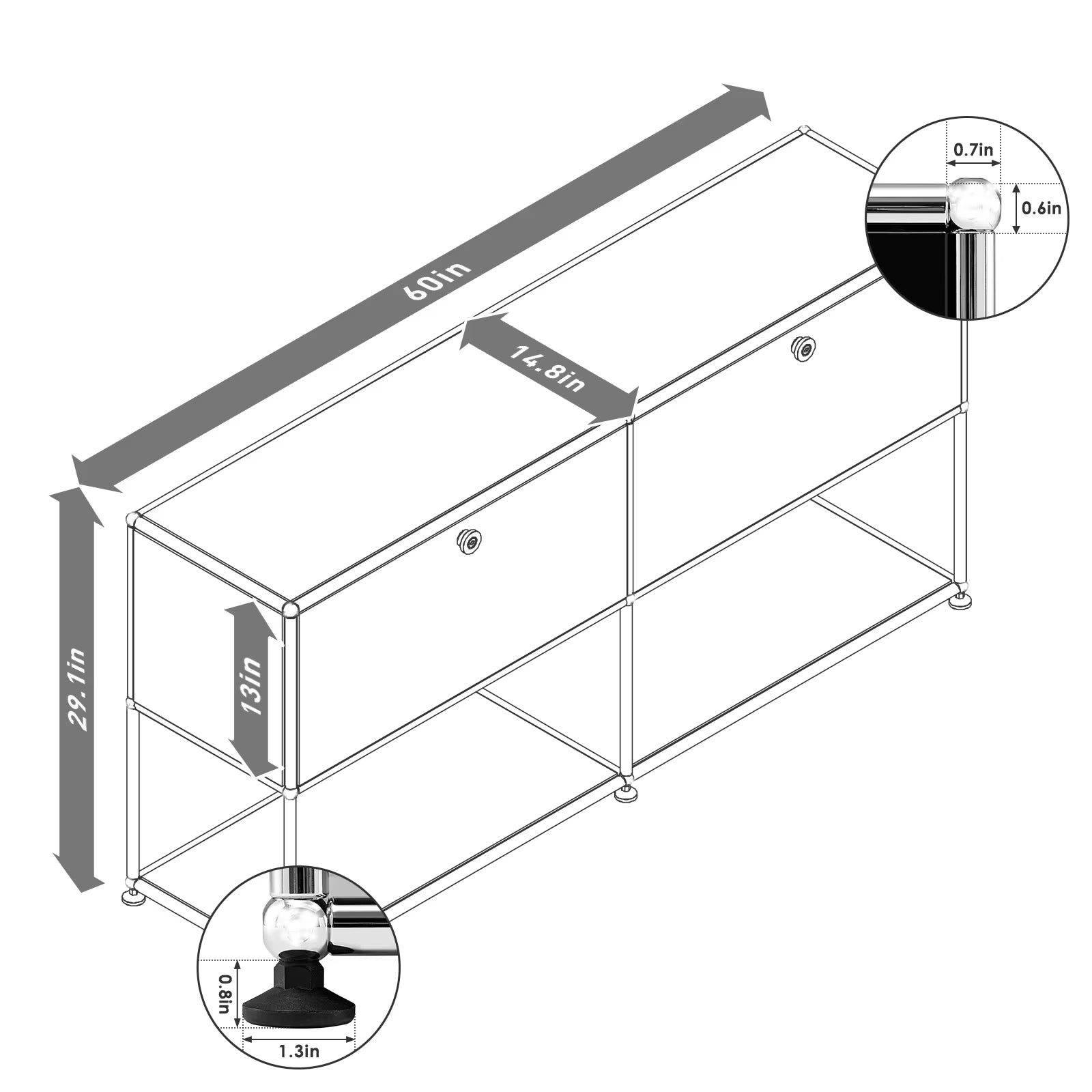 Gridline — Modular Steel Storage Cabinet