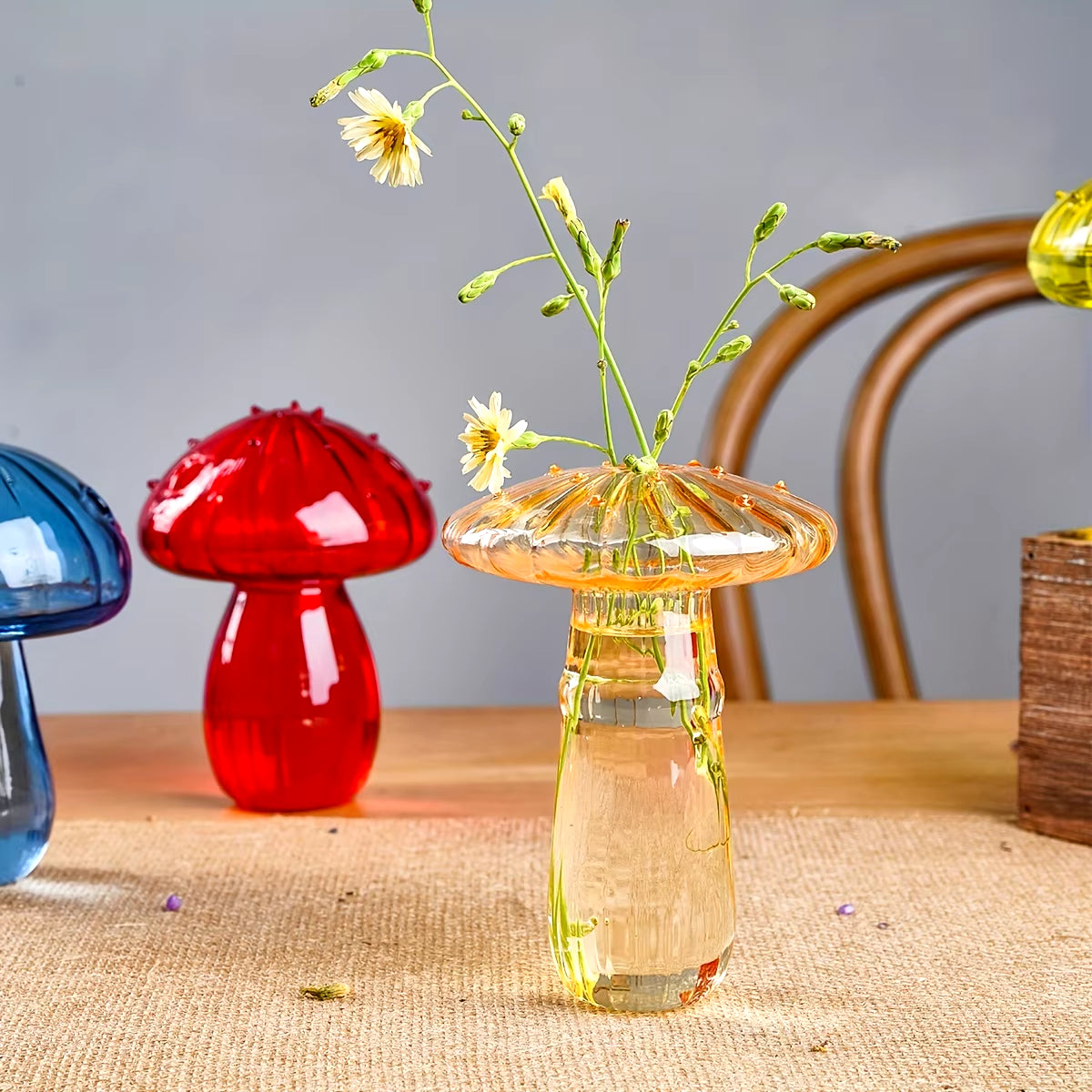 Mosscap — Color Glass Mushroom Vase
