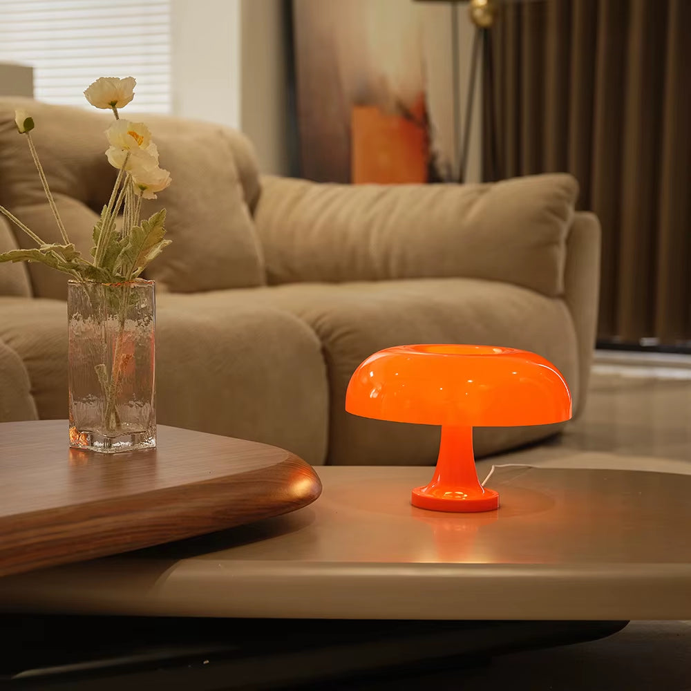 Bauhaus Bloom — Mushroom Table Lamp (3-Color Dimming)