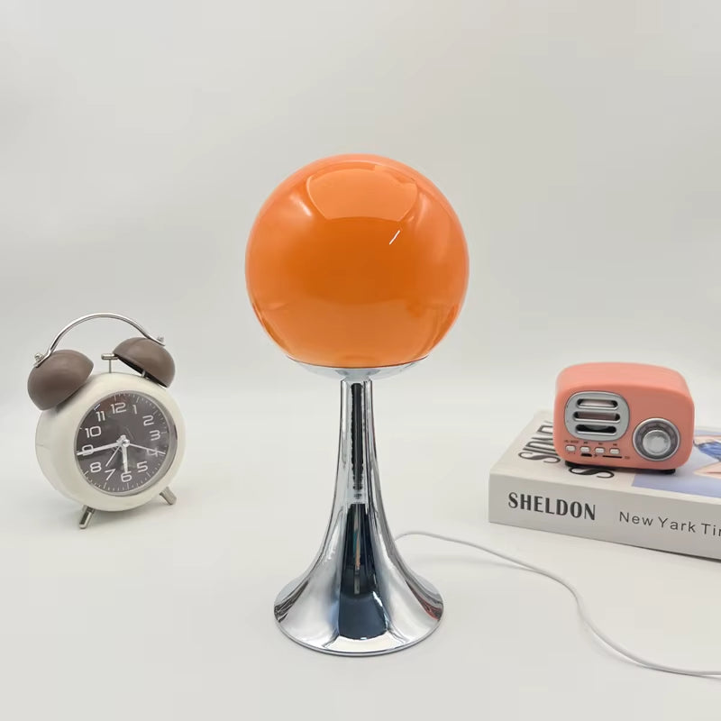 Glow Orb — Glass Round Table Lamp