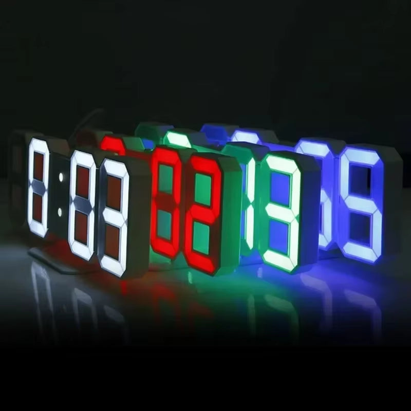 After Hours — LED Digital Wall Clock with Night Mode