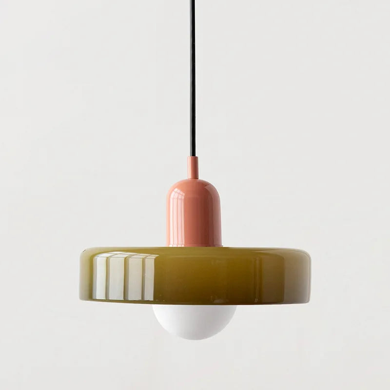 Bauhaus Halo — Nordic Glass Pendant Light