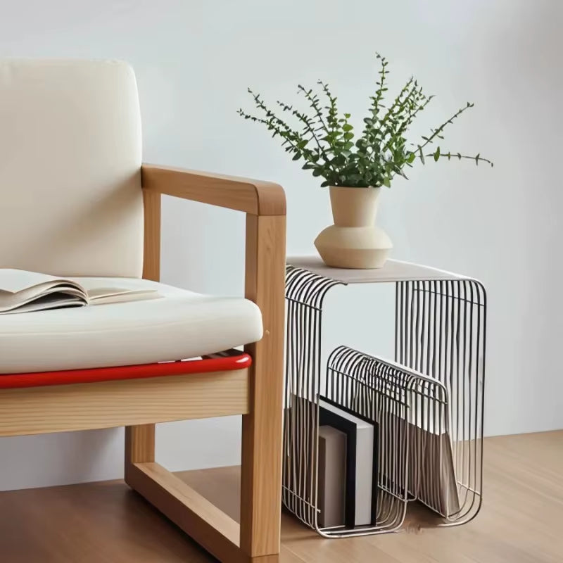 Side Stack — Scandinavian Metal Side Table + Magazine Rack
